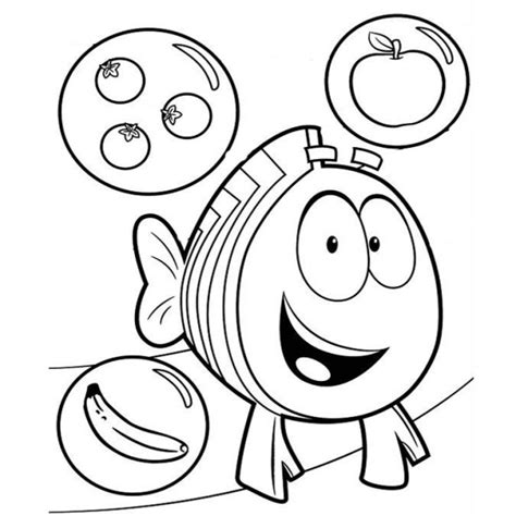 Bubble Guppies Coloring Pages Characters Goby - Free Printable Coloring Pages