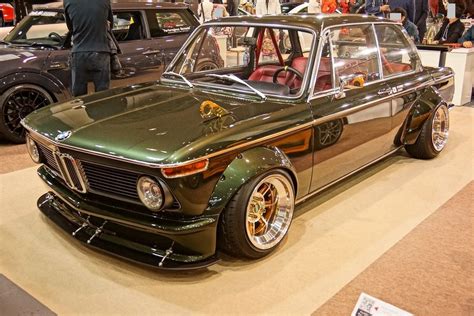 Osaka Auto Messe Heat. Ultra Box Hiroshima’s BMW 2002tii on one of the deepest set of Hayashi ...