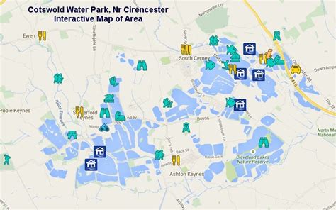 Interactive Map of Cotswold Water Park