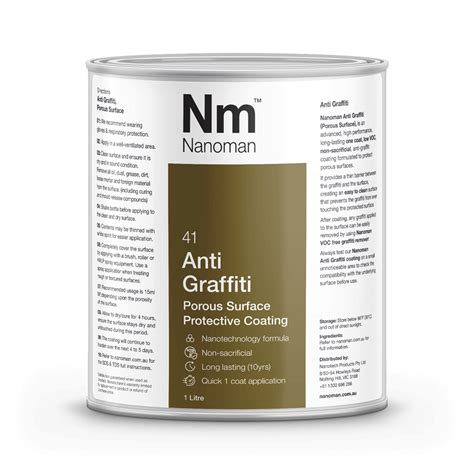 Anti Graffiti Porous - Nanoman Anti-Graffiti coating for easy cost effective protection