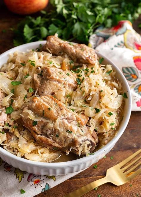 Crock Pot Pork and Sauerkraut - Simply Happy Foodie