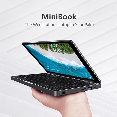 CHUWI MiniBook 8 Inch Mini Laptop Intel Core M3-8100Y 8GB RAM 256GB SSD ...