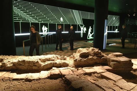 The remains of London's Roman Amphitheatre were discovered by archaeologists working on the site ...