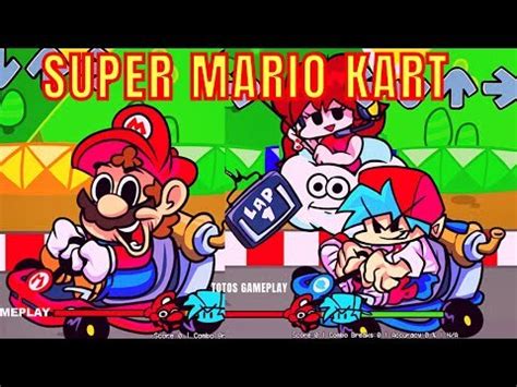 Friday Night Funkin' - Super Mario Kart x FNF ( Demo) Here We Go | FNF Mario x Bf | FNF All ...