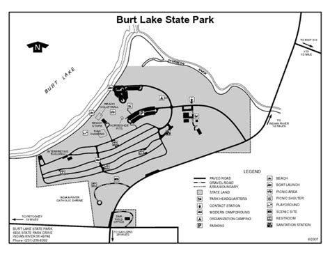 Burt Lake State Park Michigan Site Map - Burt Lake State Park Michigan ...