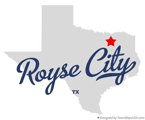 Map of Royse City, TX, Texas