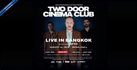 Two Door Cinema Club Live In Bangkok 2023 - Bangkok International Trade ...