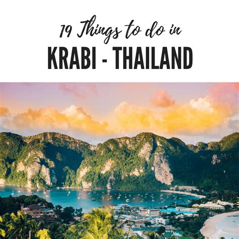 19 Things to do in Krabi – Thailand | Krabi thailand, Thailand travel ...