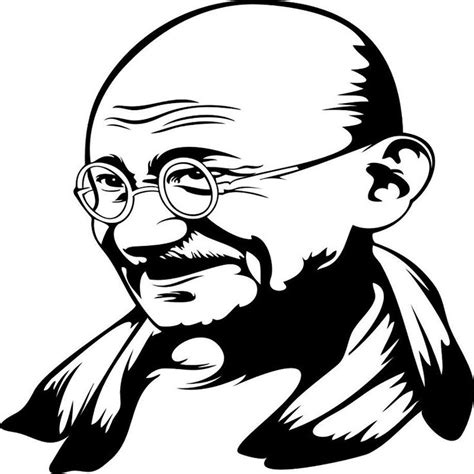 gandhi ji 33 - Image Diamond in 2023 | Black art painting, Black and white art drawing, Art ...