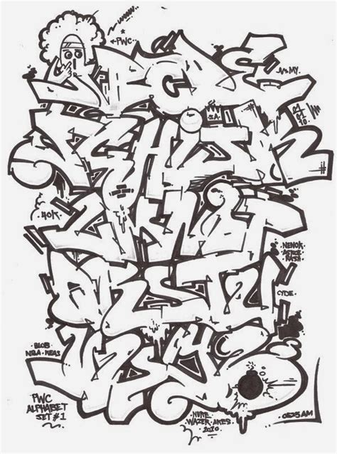 Graffiti Creator Styles: alphabet graffiti wildstyle