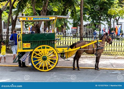 A Kalesa Waiting for Guests at Intramuros, Manila, Philippines, June 9, 2019 Editorial Stock ...