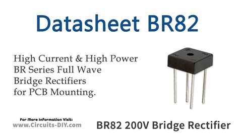 BR82 200V 8A Bridge Rectifier - Datasheet