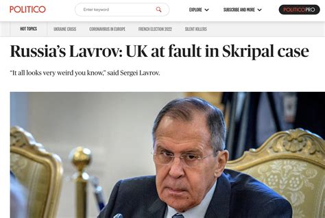 Maria Pevchikh on Twitter: "Lavrov accused the UK of using chemical weapons TWICE. First time he ...