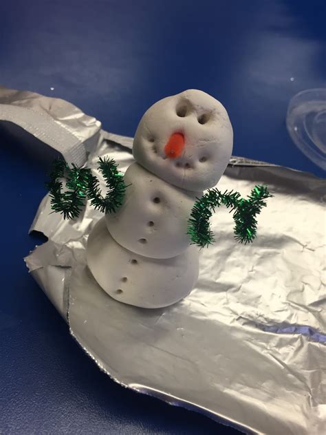 Mr.Hay's Art class: Clay Snowman Sculptures