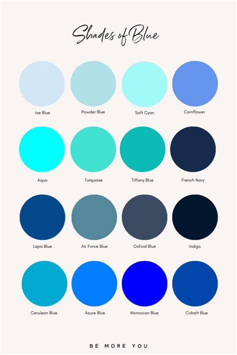 176 Colour Names & Shades | Ultimate Brand Colour Bible - Be More You Branding and Marketing