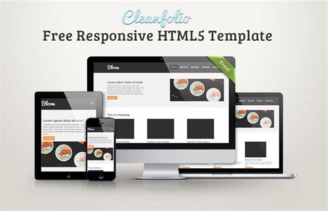 Cleanfolio: Free Responsive HTML5 Template - iDevie