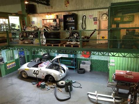 "Porsche 904 garage" 1/24 scale. By Wilco Machiels. #diorama #model ...