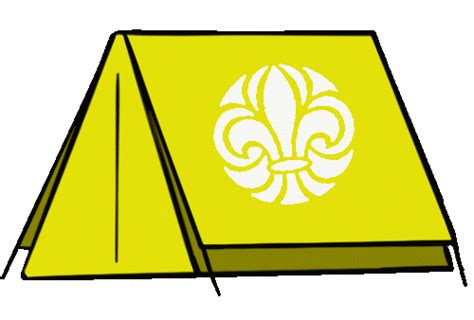 Tent Camping Sticker by Scouterna