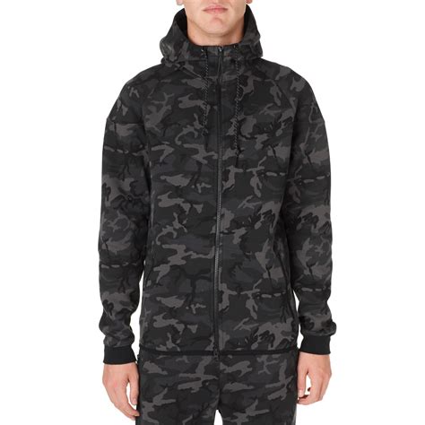 Nike Tech Fleece Camo Windrunner Medium Ash & Black | END. (US)