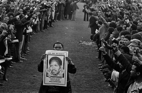 Ralph Ndawo, Steve Biko funeral, King William's Town, Eastern Cape. South Africa 1977, 1977 ...