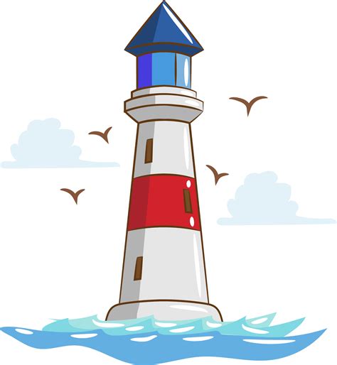 Easy Lighthouse Drawing Free Transparent Clipart