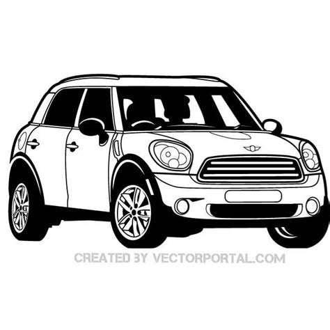 Mini cooper car image.ai Royalty Free Stock SVG Vector