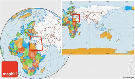 Israel On World Map Location