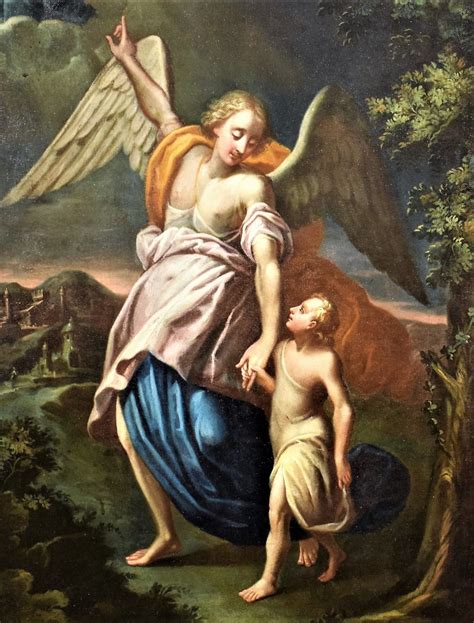 Guardian Angel - 17th century Lombard Master - Ref.97565