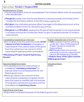 McCulloch v. Maryland (case brief summary) | TPT