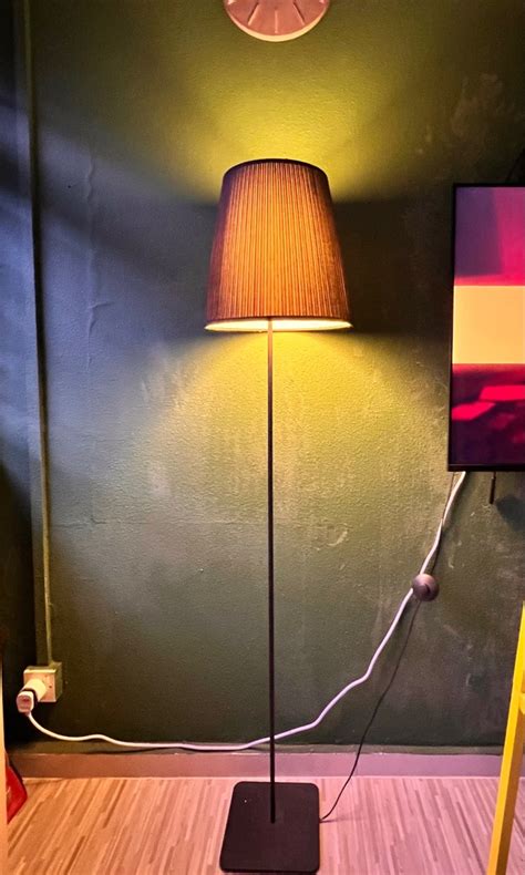 IKEA Black Floor Lamp, Furniture & Home Living, Lighting & Fans, Lighting on Carousell
