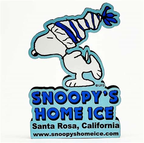 Snoopy's Home Ice Skating Magnet — Snoopy’s Gallery & Gift Shop