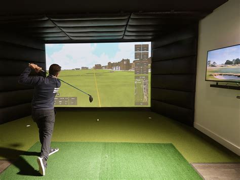 TrackMan Golf Simulator Studio | Golf simulator room, Golf room, Golf simulators