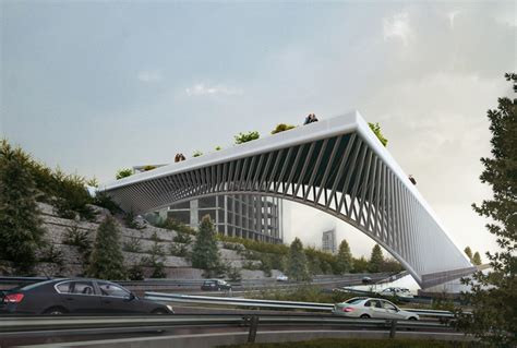 3rd Skin Architects' Haghani Pedestrian Bridge Folds Over Iranian ...