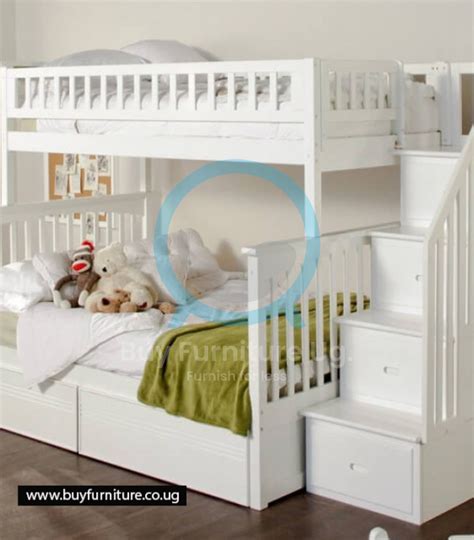 White Angel 3 in 1 Bunk Bed | Buy Furniture Uganda