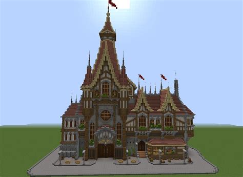 Medieval Town hall | Minecraft castle, Minecraft houses, Minecraft castle blueprints