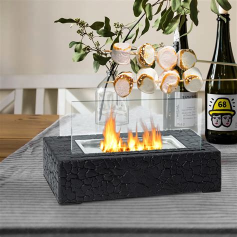 Buy op Fire Pit, Portable Indoor/Outdoor Mini Small Fireplace, Table ...