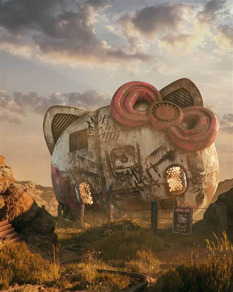 Dystopian Digital Art Visualizes Pop Culture Icons as Ancient Ruins