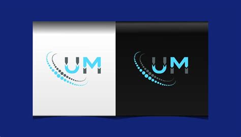 Premium Vector | Um initial modern logo design vector icon template