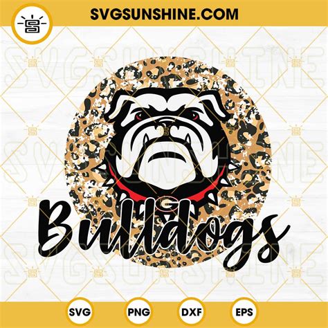 Bulldogs SVG, Ga Bulldog SVG, Georgia Bulldogs SVG, Bulldogs Leopard ...