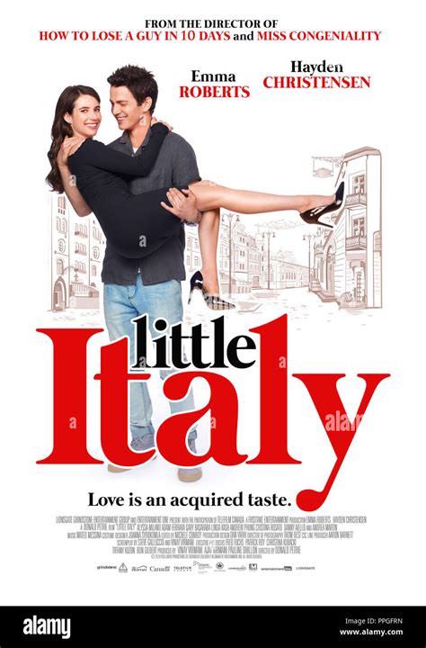 LITTLE ITALY, US poster, from left: Emma Roberts, Hayden Christensen ...