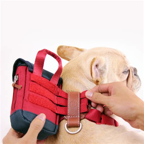 Dog Backpack // Harness + Belt Attachments (Red) - Sputnik - Touch of Modern