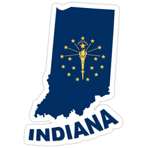 "indiana state flag" Stickers by peteroxcliffe | Redbubble