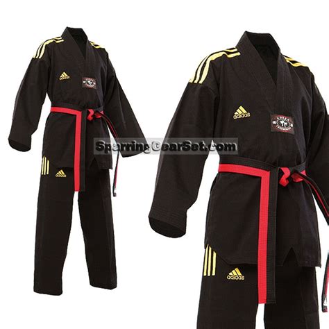 Adidas Champion Taekwondo Uniform, All Black – SparringGearSet.com