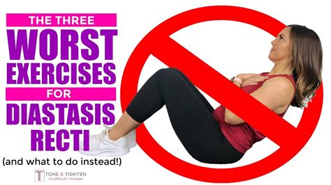 Exercises to AVOID with Diastasis Recti - Postpartum Ab Exercises ...