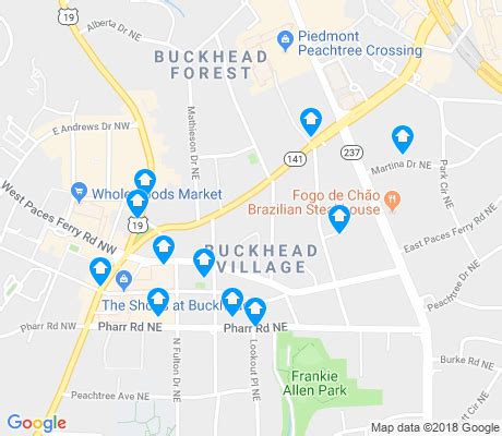 Map Of Buckhead Georgia | Cities And Towns Map