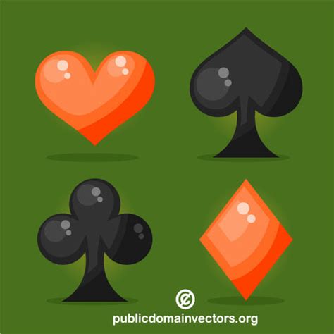 Poker card symbols | Public domain vectors