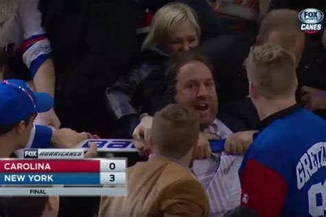 Watch Hockey Fans Fight Over Goalie’s Stick