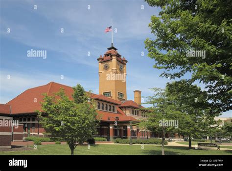 union square park springfield illinois Stock Photo - Alamy