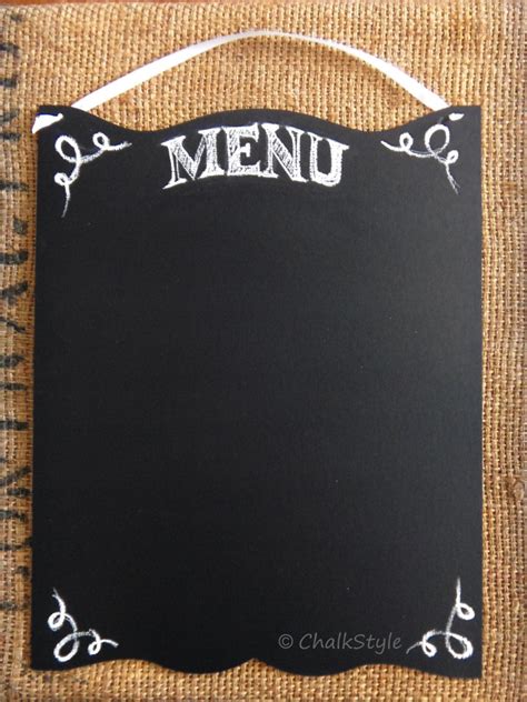 17.5x14 Chalkboard Menu Rustic Wedding Sign Chalk Board