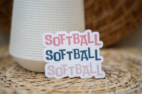 Softball Sticker Softball Team Sticker Softball Decal Girls - Etsy